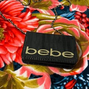 Black bebe brand purse